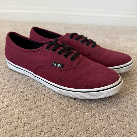 Vans Shoes - Vans Authentic Lo Pro Port Wine Red Lace Up Vans Size 8